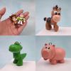 Pig Dragon Astronaut Bear Pvc Twisted Egg Toy Diy Patch Material Keychain Pendant Cartoon Style Static Display Non-filling Characters)
