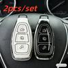 2pcs Car Key Case Covers For Ford Focus 3 4 ST Mondeo MK3 MK4 Fiesta Fusion Kuga 2013 2014 2015 2017