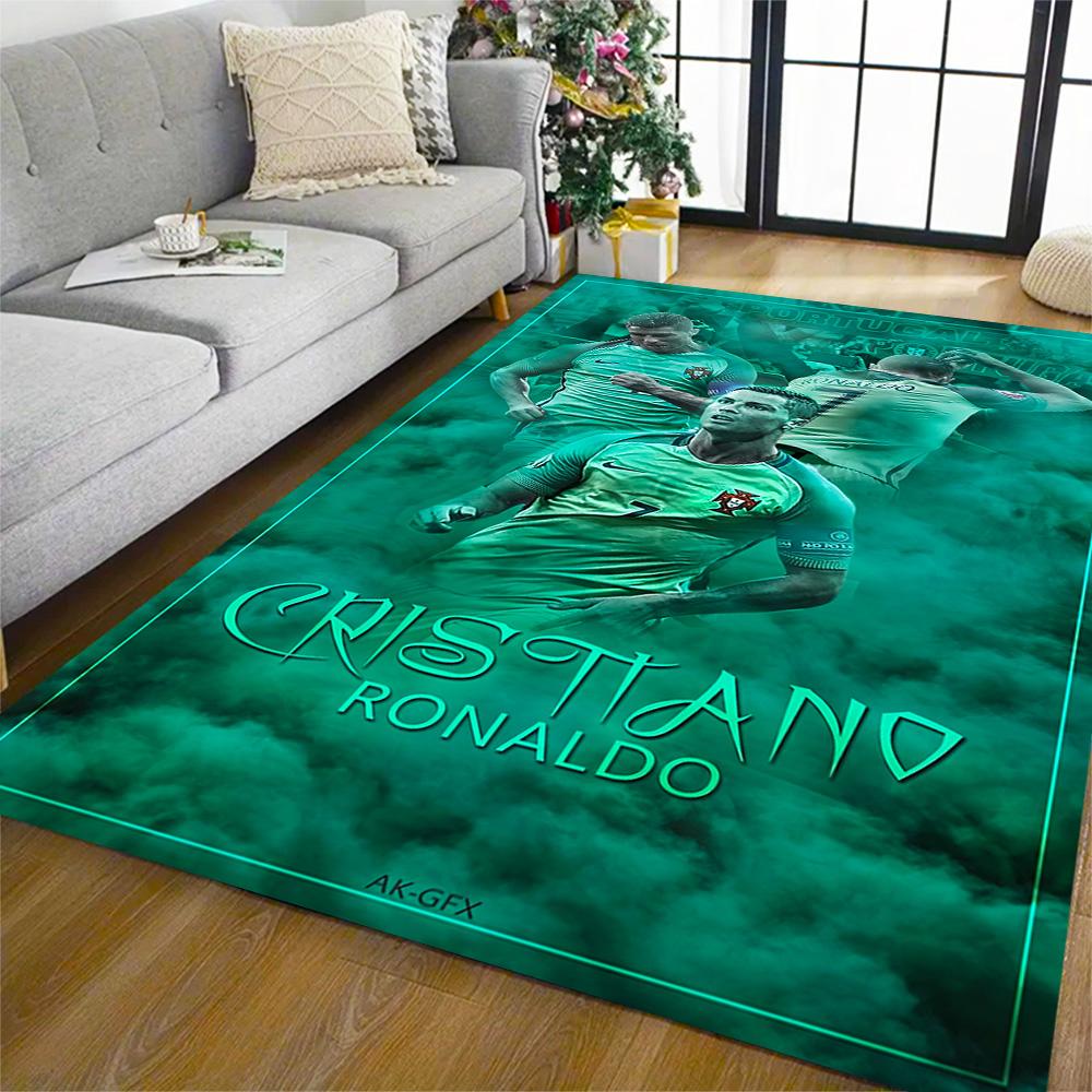 Football Players Action Carpet Suitable for Decorate Room Game Room Study Room Entryway Antislip Carpet Decorate Offices Spiritual Gift