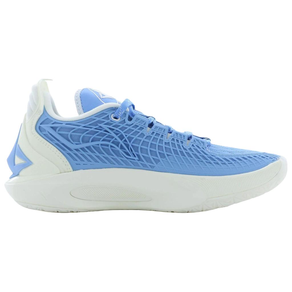 Li Ning Jimmy Butler 3 Trendy Comfortable Leather Fabric Low Top Running Shoes Unisex sneaker Blue White ABAU107-16