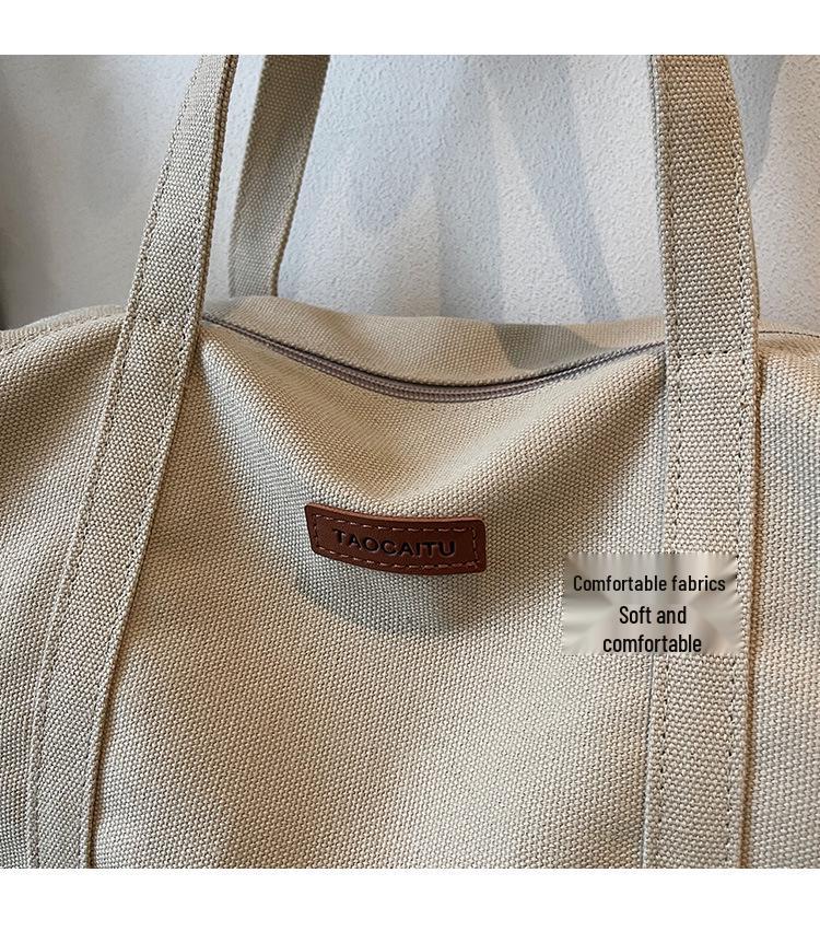 Trendy Lightweight Canvas Crossbody Bag - Large Capacity, Versatile Korean Style 2025