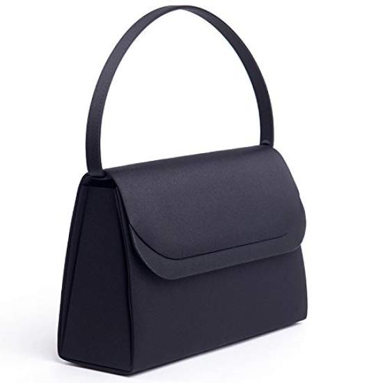 Aurora Black Formal Bag, Grosgrain, Water-Repellent, Large, Suitable for Weddings, Funerals, Entrance Ceremonies, Graduations, and Other Special