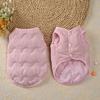 Round Neck Dog Warm Quilted Vest Windproof Pet Sleeveless Jacket Fashion Dog Clothes  Home Indoor