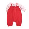 Overall Strampler Länge Kleine Blume Hergestellt in Japan Babykleidung Baby 80cm Korallenrosa [MIKI HOUSE] 3/4 Mädchen 43-1212-490