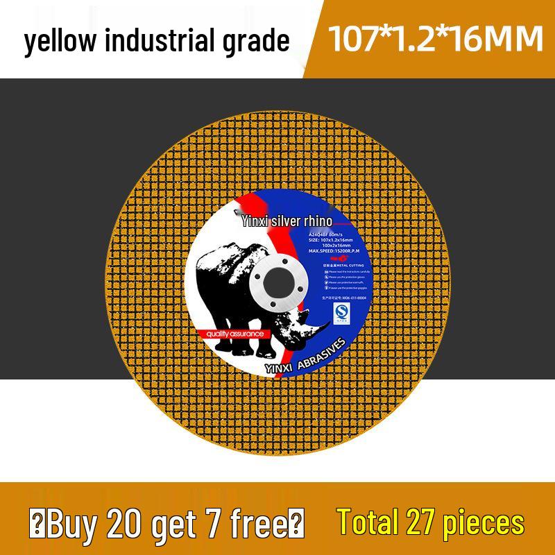 Stainless Steel Angle Grinder Cutting Disc - Resin Metal Grinding Wheel for Rail and Iron Cutting