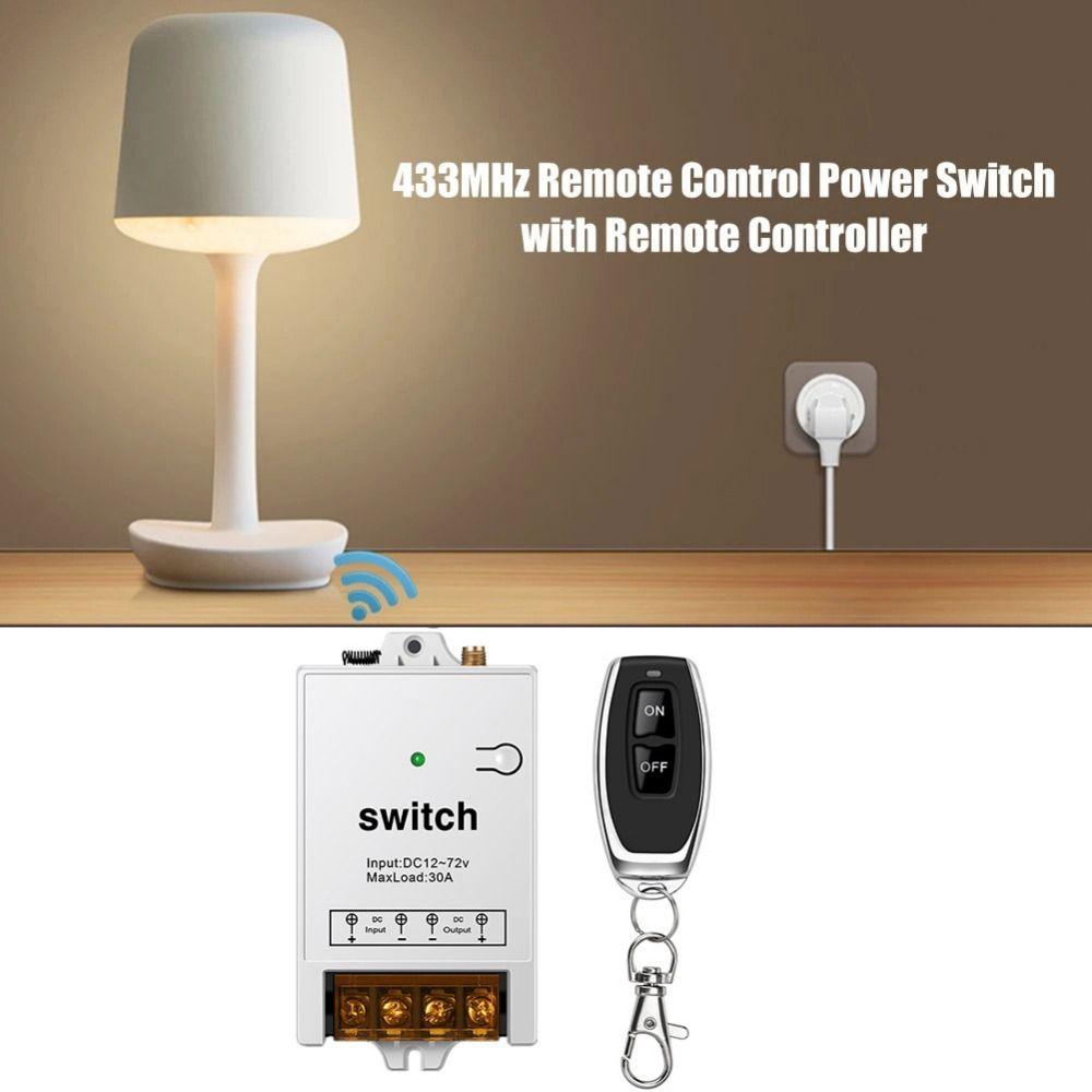 Micro Receive Remote Control Switch DC 12V-72V LED Lamp Controller Mini Relay Smart Switch  Fans