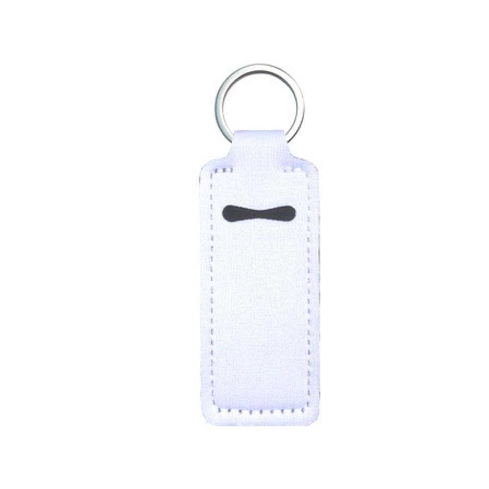 Rectangle Lipstick Pouch Keyring Neoprene Lip Balm Bag Durable Chapstick Bag  Lipstick