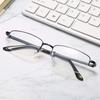 Metal Full Frame Square Myopia Glasses -6 To -0.5 With Degree Square Reader Eyeglasses +1 To +4 For Students