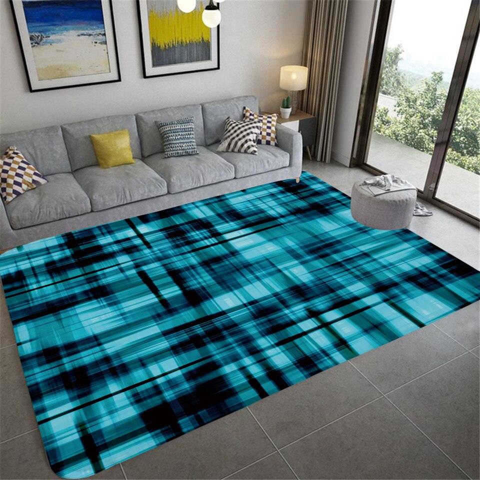 Fashion Marble Pattern Living Room Rug Irregular Room Decoration Striped Abstract Carpet Children Crawling Play Floor Mat Kitchen Rug
