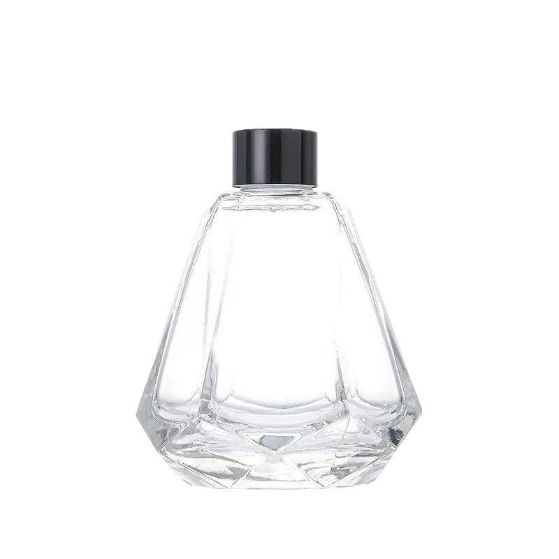 Modern Glass Aroma Diffuser Bottle with Rattan Sticks, No Fire Needed - Thickened Glass for High Aesthetic Appeal