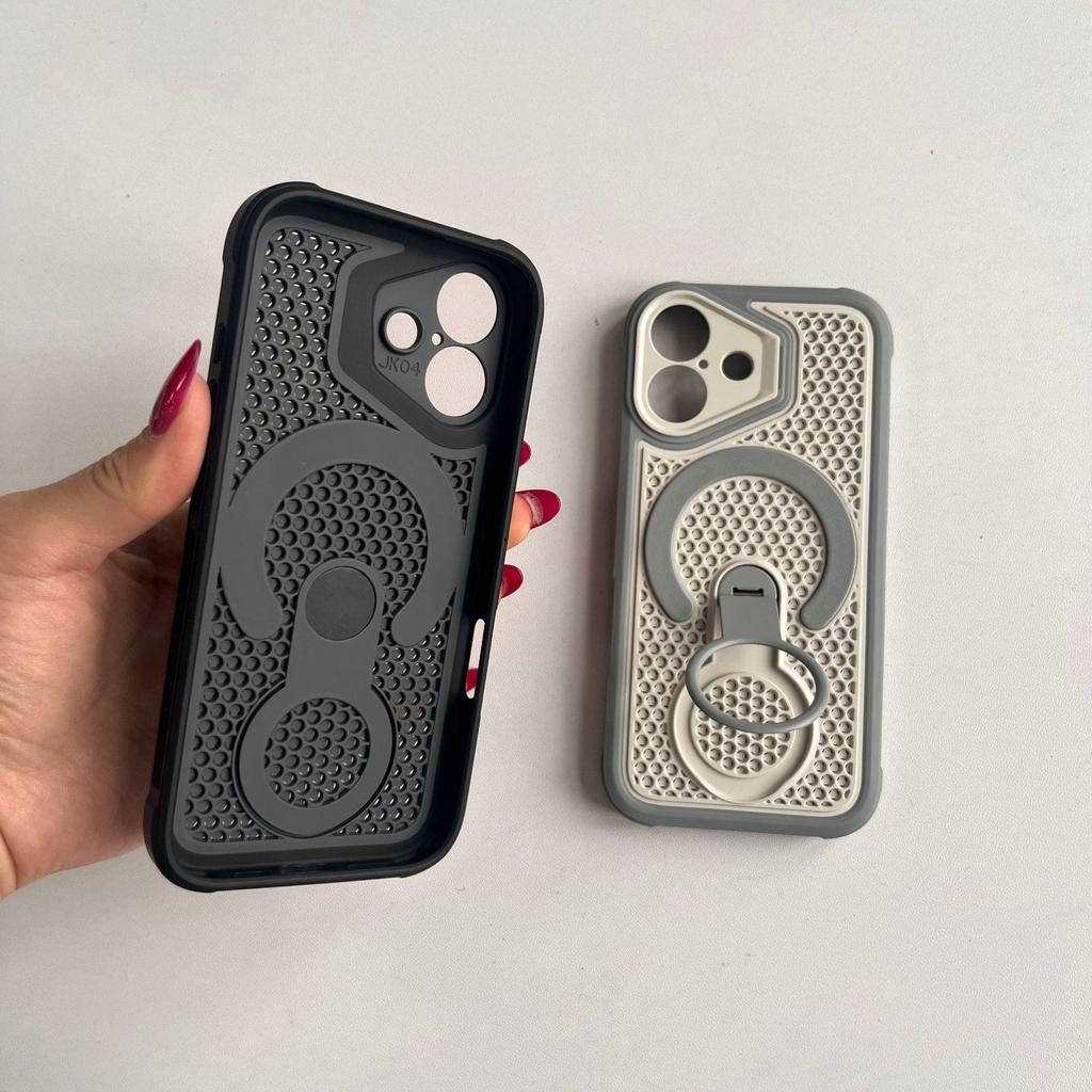 iPhone 17 Pro Max Magnetic Cooling Case with 360 Stand, Compatible with Apple 16/15, Full Coverage Protection for 14
