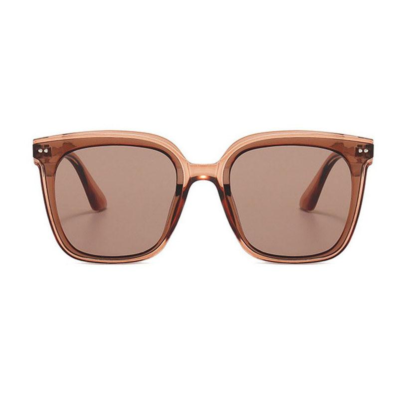 

Casual Fashion Square Polarized Sunglasses With Uv400 Protection For Outdoor Sports And Travel TeaFrameBrownLens