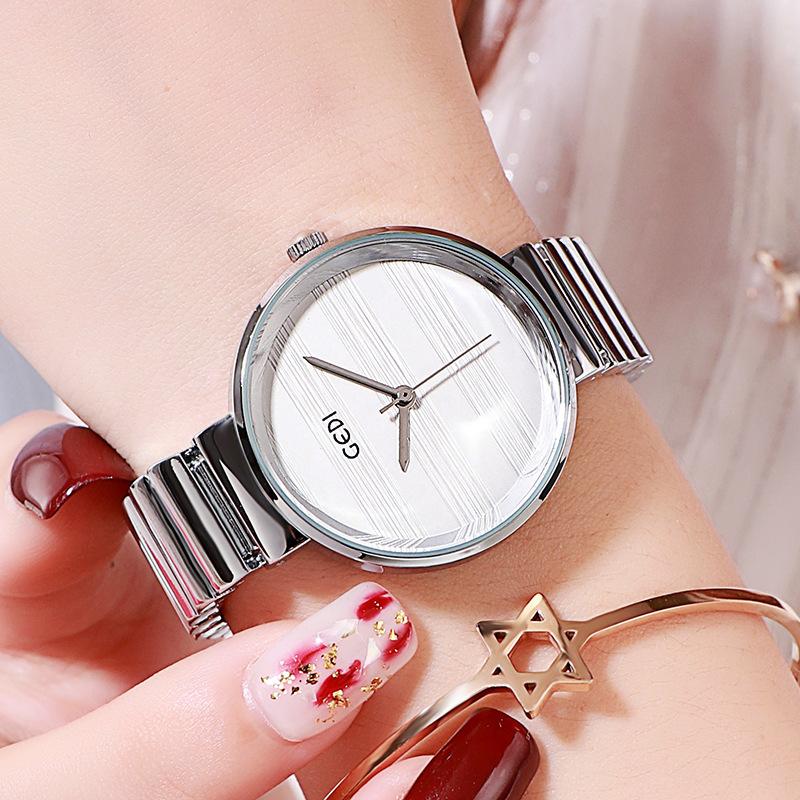 Simple Alloy Women S Watch Bamboo Belt Quartz Watch Niche High-End Women S Watch