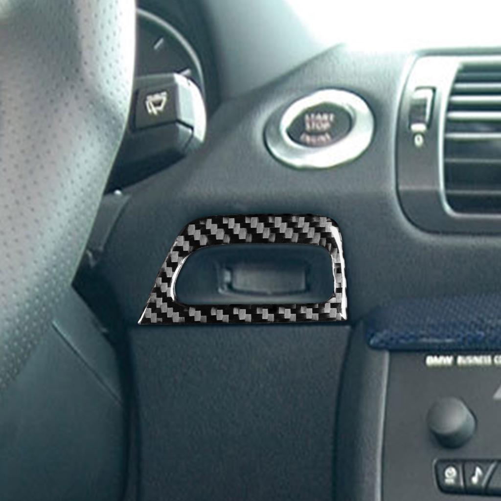For BMW 1 Series E81 E82 E87 E88 2008-2013 Carbon Fiber Stickers Panel Keyhole Frame Trim Car Styling Decoration