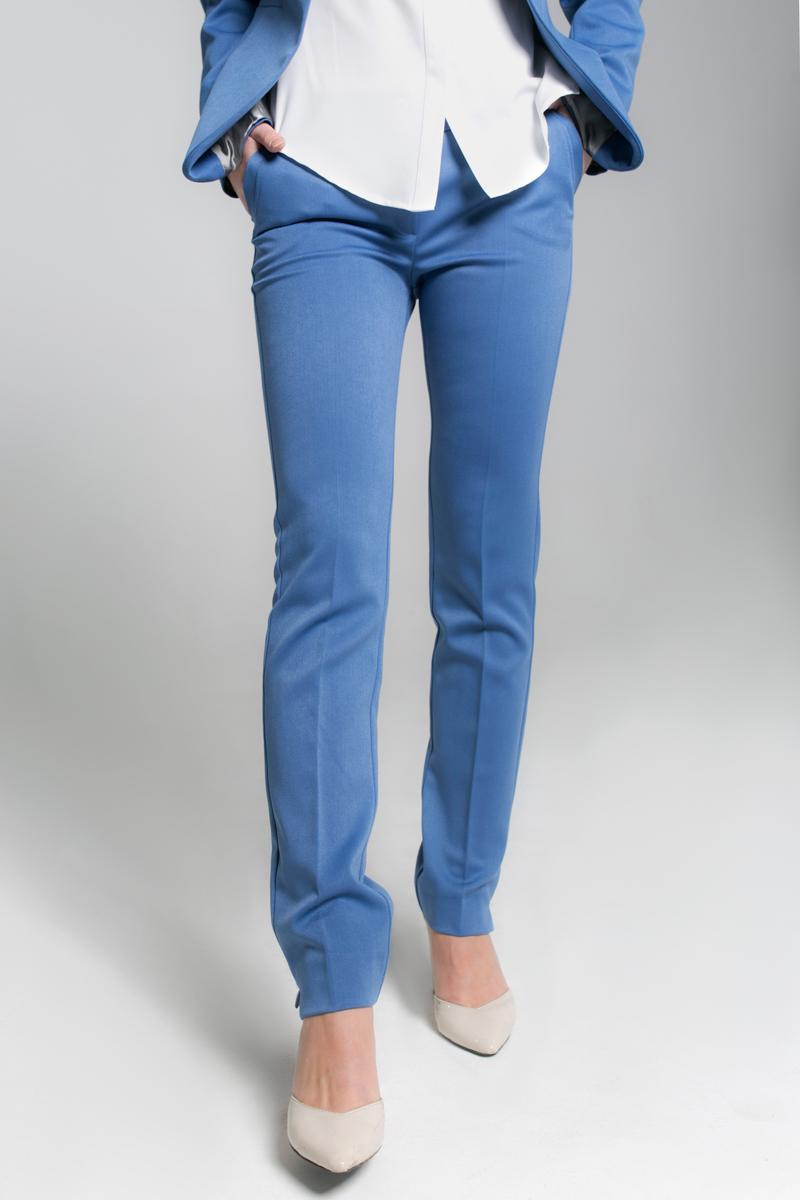 

Класичні штани середньої посадки 42 маленький хлопчик синього кольору