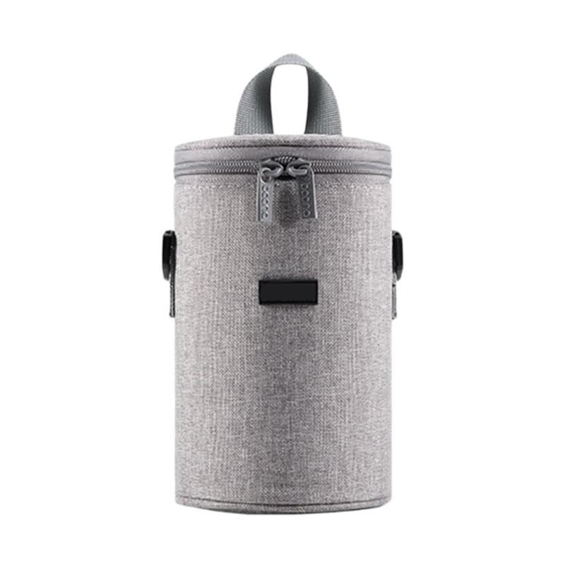 Portable Lens Storage Bag Cylindrical Design Featuring Oxford Cloth Protect Equipment from Scratches and Moisture