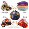Children's Stuffed Animal Holding Bean Bag Chair Set For Finishing Children's Plush Toys Large Quality Canvas Toy Storage Bag