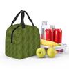 Green Lizard Skin Pattern Design Insulated Lunch Bag for Kids School Cooler Thermal Food Box Tote Portable Lunch Boxes Container