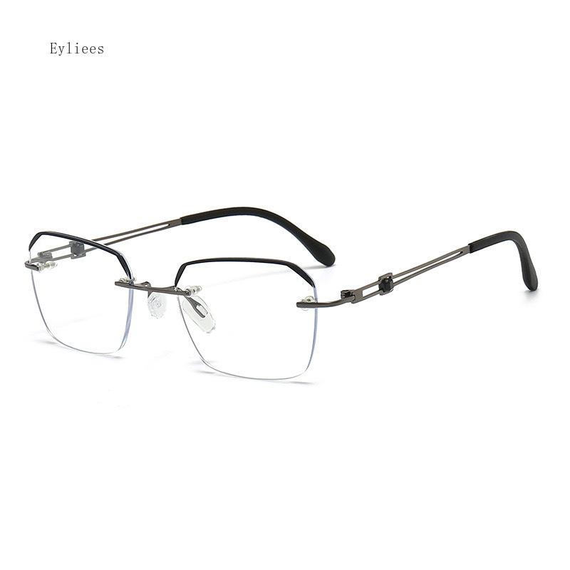 

Модные очки для чтения высокой четкости с защитой от синего света, безободковые, мужские, женские, очки для дальнозоркости, ультралегкие очки для пресбиопии 4