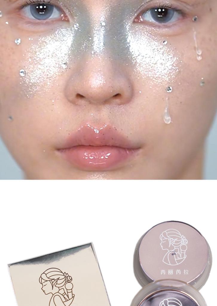 Gold Glitter Gel Eyeshadow Shiny Metallic Eye Makeup For Festival