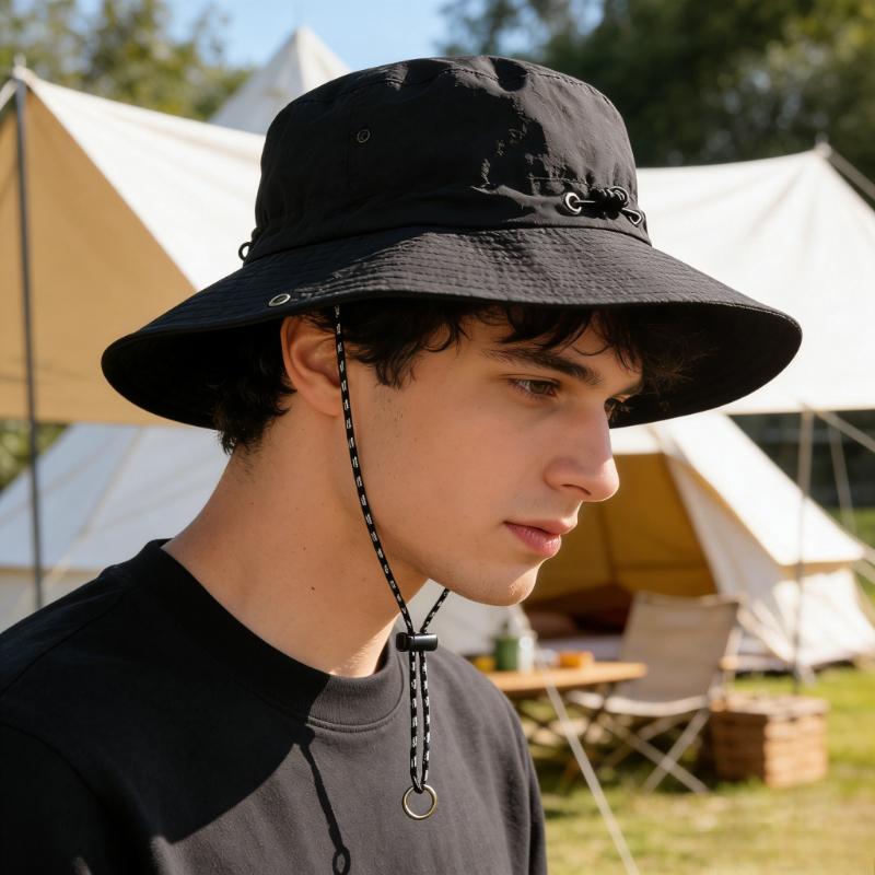 Waterproof Fisherman Hat Sun Protection Women's Summer Men's Thin Quick-Dry Cycling Folding Portable Sun Hat