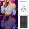 UV Reactive Water Transfer Temporary Tattoos Glow-in-the-Dark for Night Parties Sexy Style for Face Body Application Paper