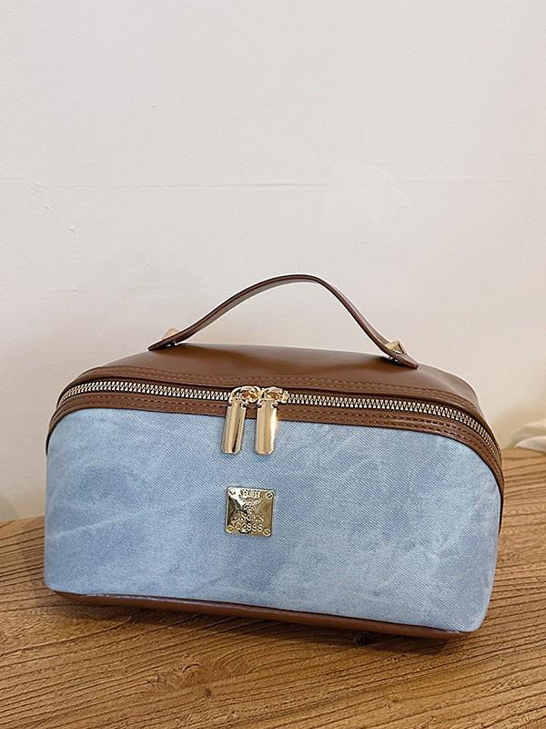 Celebrity Makeup Bag: Large Capacity Accordion Pillow Cosmetic & Toiletry Storage