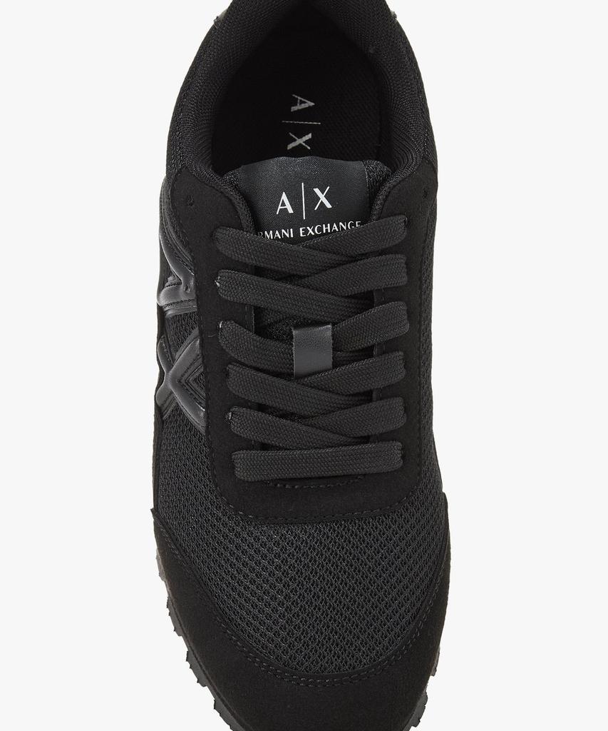 Armani Exchange Women'S Embossed Logo Mesh Sneakers _Black_A425375506
