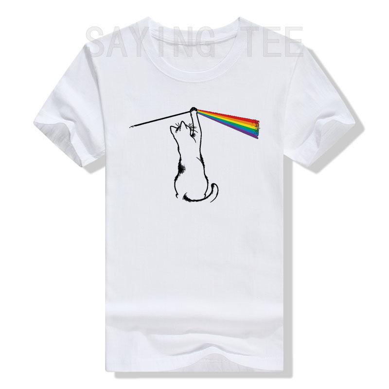 Lustiges Katze Rockmusik T-Shirt Neuheit Geschenk Damenmode Niedlicher Kätzchenliebhaber Grafik Outfit Cooles musikalisches Miau-sterwerk Spruch T-Shirt