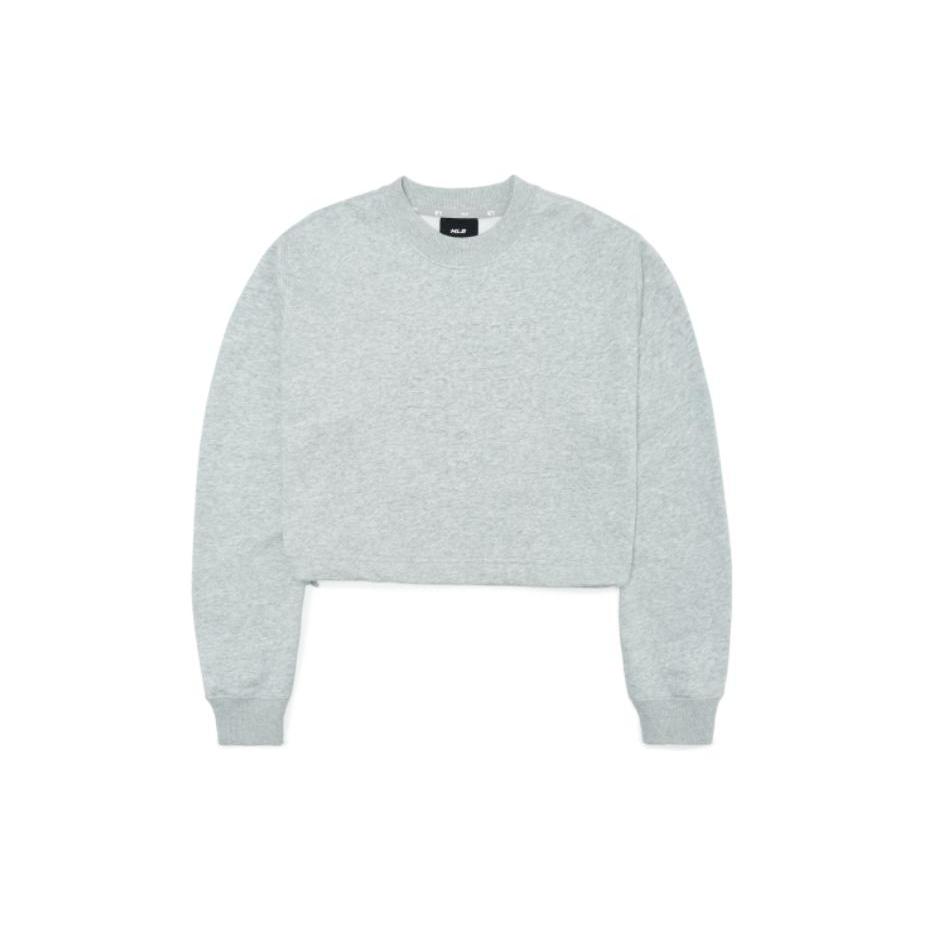 

New MLB Sweatshirts Women s Gray 3FMTB1024-43MGS XS