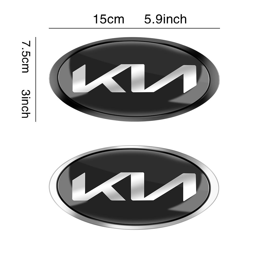 SWIR7 Car Styling Front Hood Emblem Rear Trunk Badge Sticker Modified Parts For KIA KN Pegas Sorento Soul Cerato Sportage Optima Niro