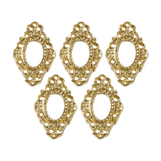 

Yousheng 5 шт./уп. Декор для ногтей Винтажный ажурный дизайн Сплав 3D Украшения для маникюра 1