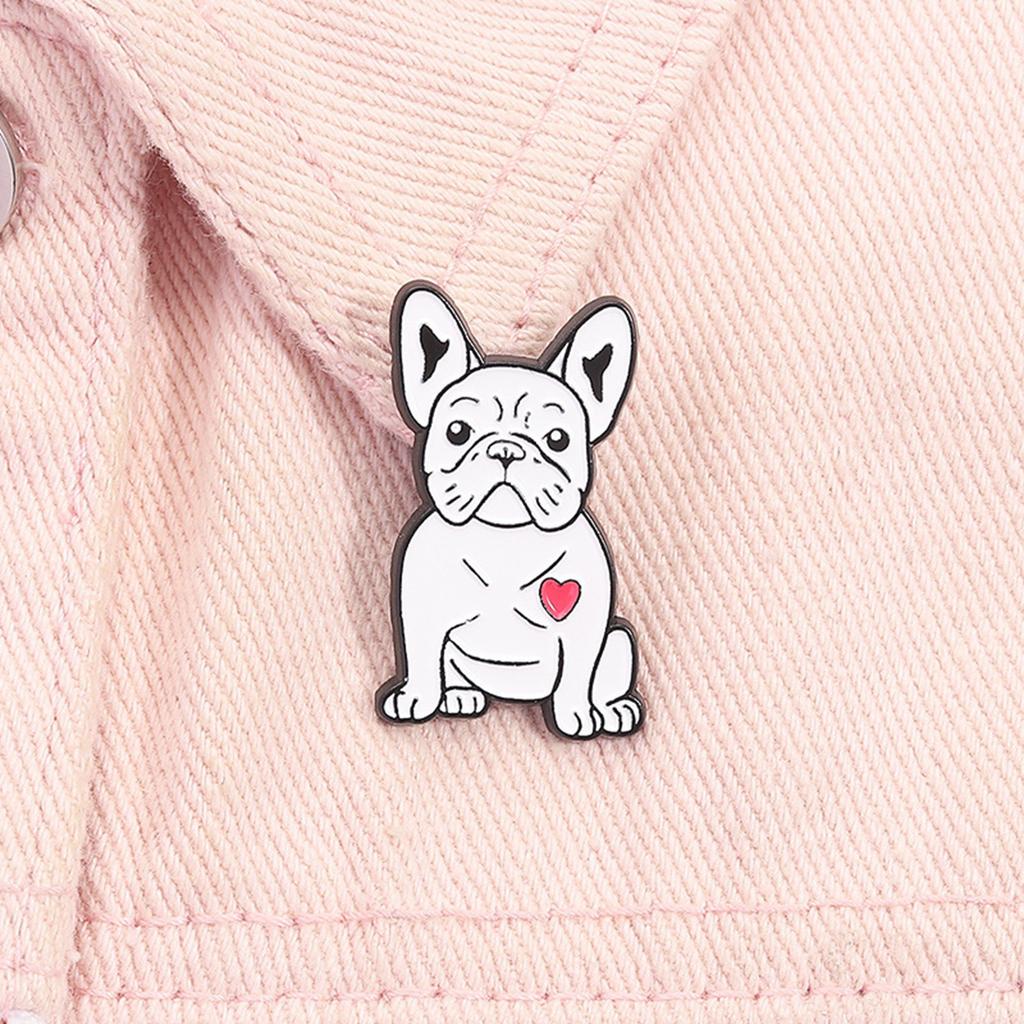 Cute Cartoon Dog Enamel Pin Brooch For Pet Lovers Fashion Accessory Gift Alloy Jewelry Women Men Unisex Backpack Decor