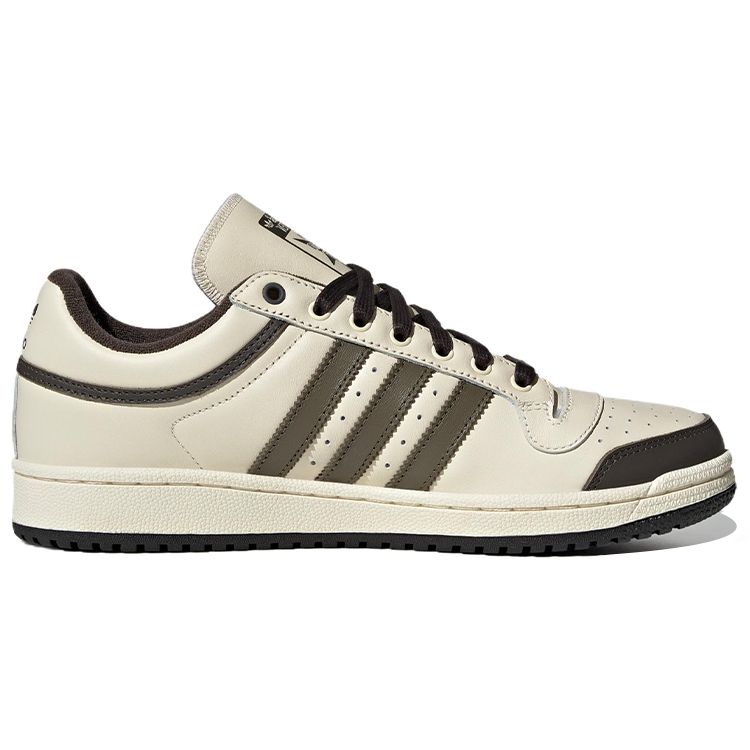Adidas Originals Top Ten Low Slip Resistant Durable Low Top Skate Shoes Men Sneakers Beige Black IF5414