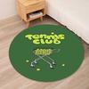tennis Printed Round Rug Carpet Chair Rug Area Rug Entryway Doormats,for Office Chair Living Room Bedroom Kitchen Room.