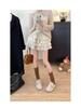 2026 Spring/Autumn Korean Lace-Trim High-Waist Slimming Short Ballet Skirt for Women