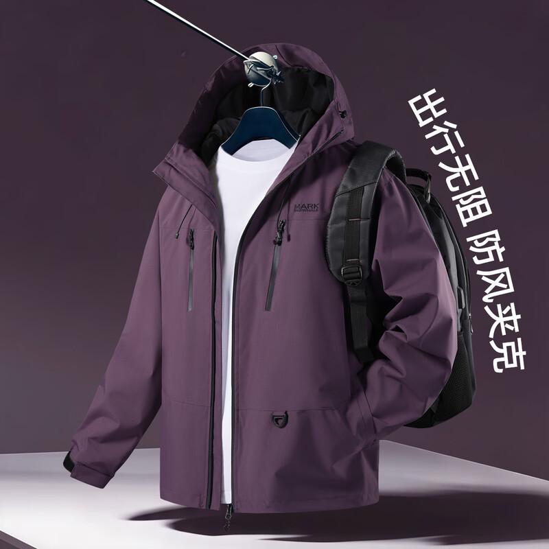 MARK FAIRWHALE Unisex Hooded Windbreaker Jacket