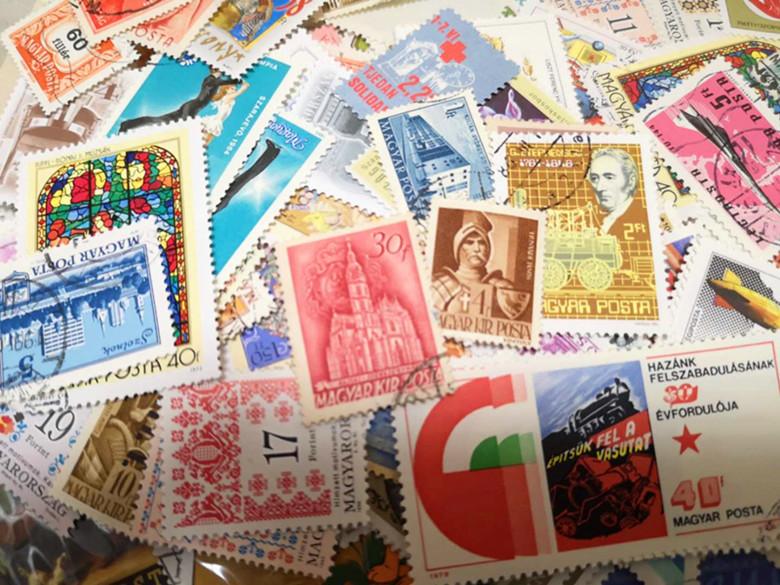 Hungary 100 Different Real Used Post Stamps Postage Datestamped Europe Collectible Postage Stamps Material For Scrapbooking
