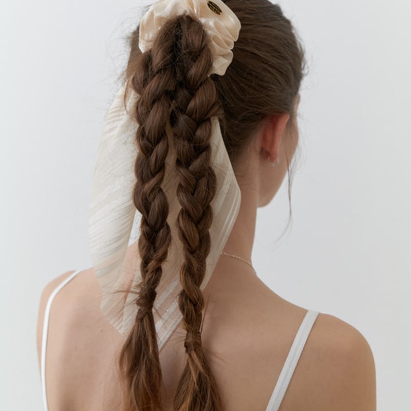 

CARRY BARRETTE Carry Barrette Long Scarf Scrunch Black