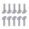 Pack of 10 Sturdy Stainless Steel Angled Sleeves Portable Accessory for Wood Post Protective In Stair Cable Railings