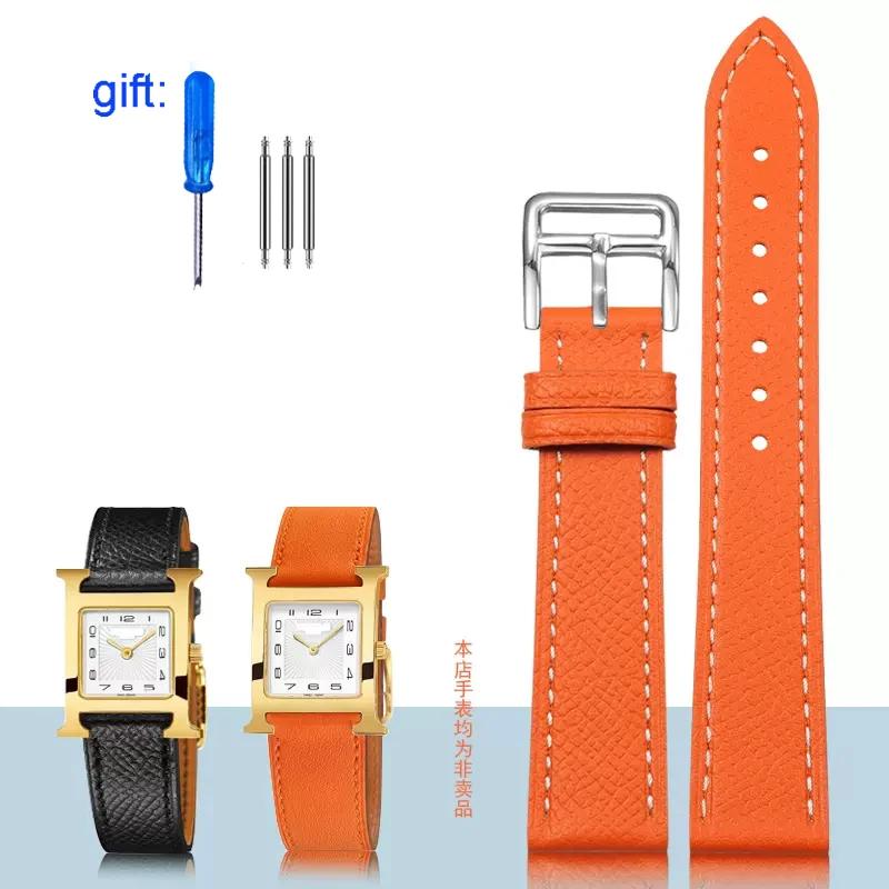 Классический ремешок для часов из натуральной кожи подходит для часов Hermes 14/16/18/20 — фото 10