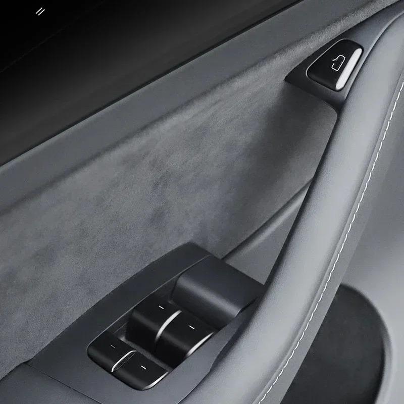 Door Window Button for Tesla Model 3 Y Open Door Button Sticker Window Lift Switch Cover Trim Protector 11pcs Car Accessories