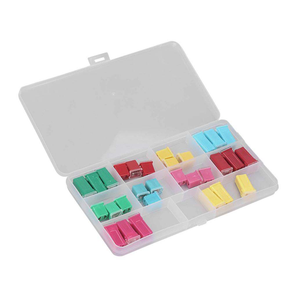 30 ks Automobilové pojistky Sortimentní sada Elektrické příslušenství ve tvaru krabičky s plastovou krabičkou 20?60A 32V