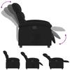 Relax Chair Black Fabric