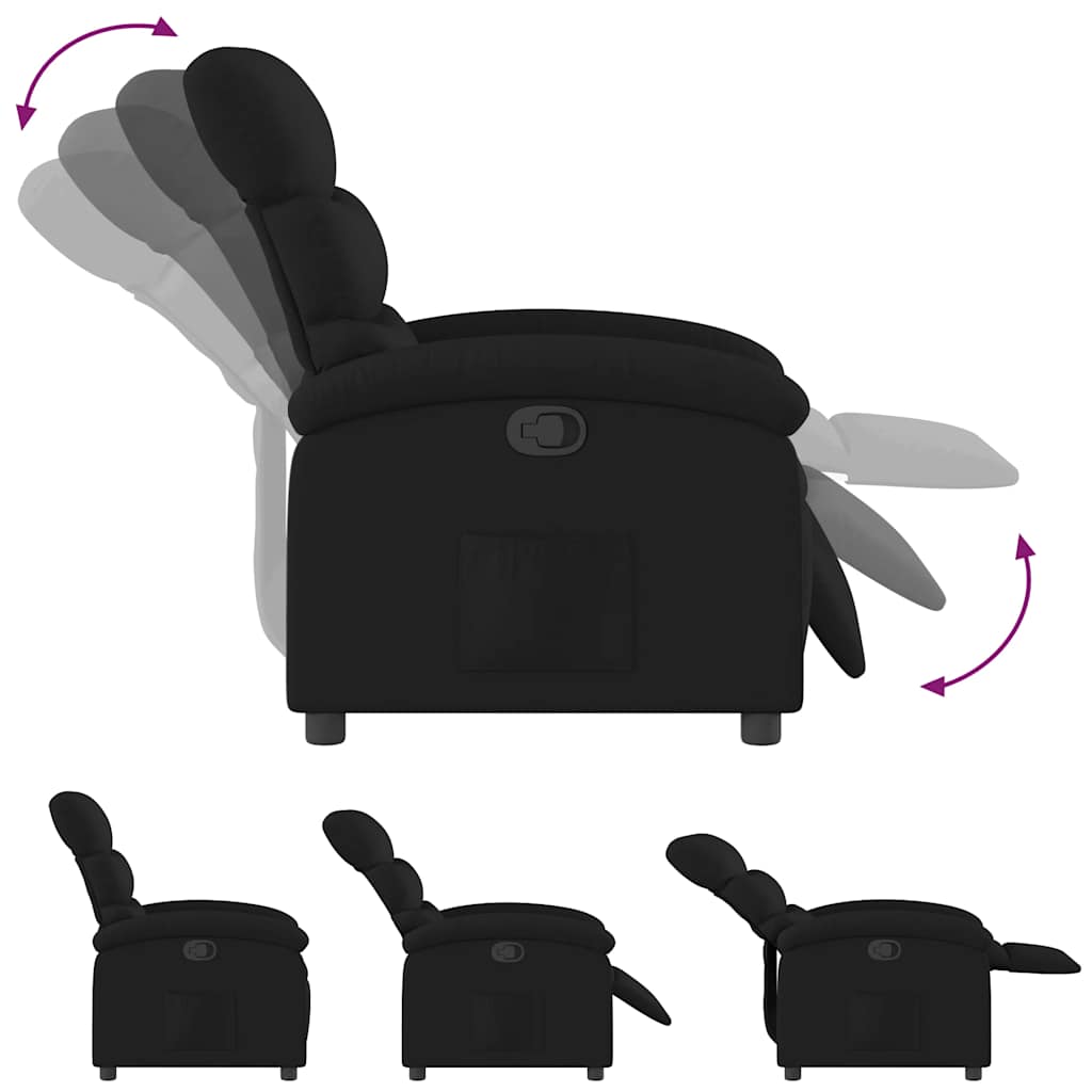 Relax Chair Black Fabric