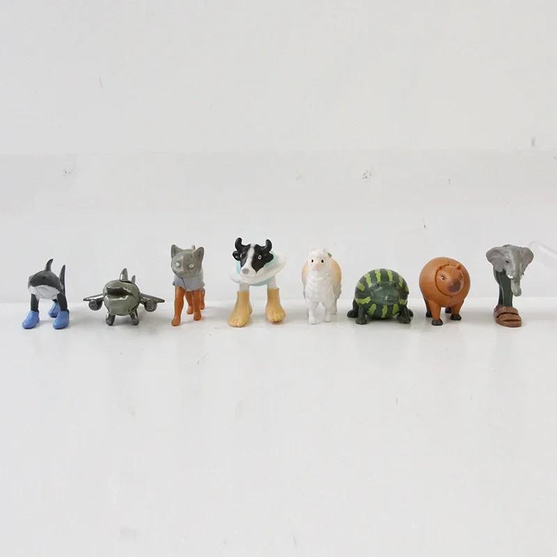 Non-Toxic 8/24Pcs Mini Model Toy Italian Brainrot Tung Tung Sahur Figures Doll Tralalero Tralala Bombardino Crocodilo Shimpanzini Gift