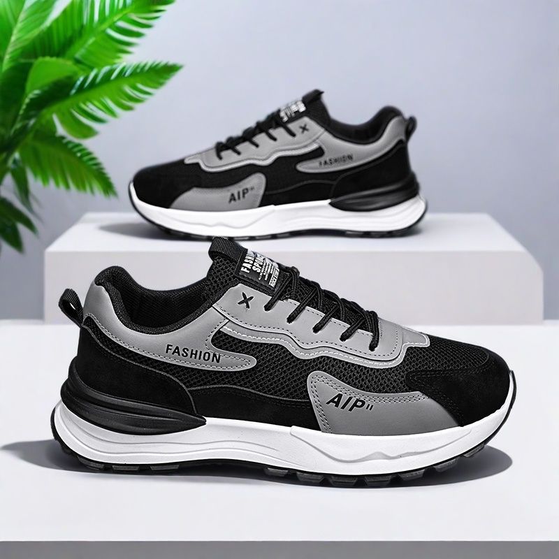 

Summer men s shoes new breathable mesh shoes men s casual trend versatile platform sports shoes running dad shoes 44
