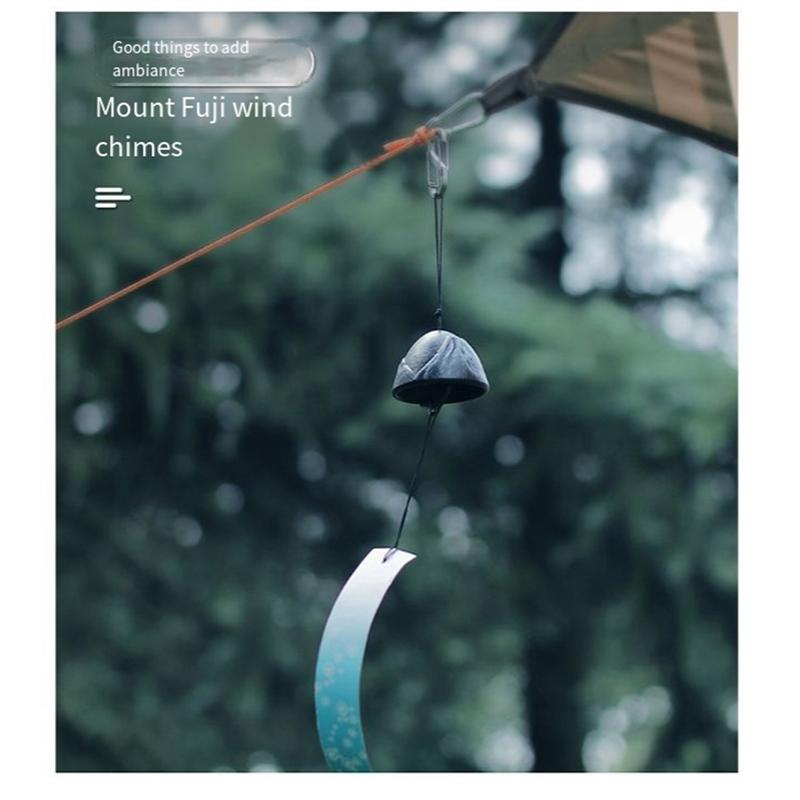 Black Japanese Wind Chime Southern Cast Iron Rock Wind Chime Beautiful Home Charm Chime Durable