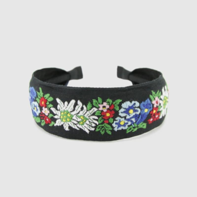 LALA Bohemian Flower Hairband P-Black