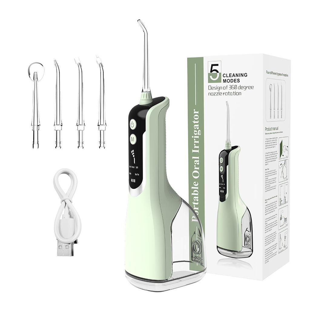 Pulse Electric Dental Flusher Portable Water Floss Oral Cleaning Dental Stone Household Whitening Scrub